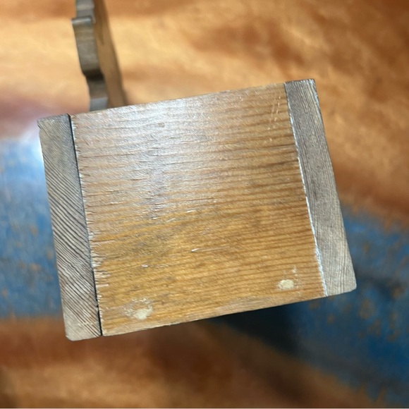 Vintage Hand Painted Wooden Christmas Elf Box Cardholder handmade 80s - Picture 10 of 14